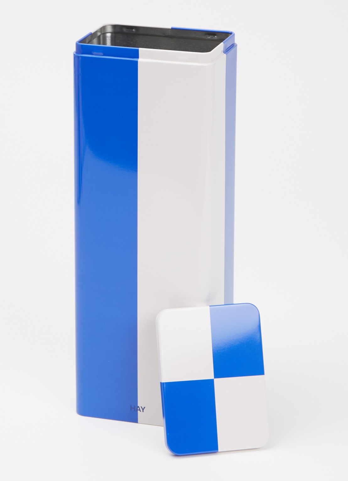 Hay Tin Container Slim blik - voorkant 2 donkerblauw