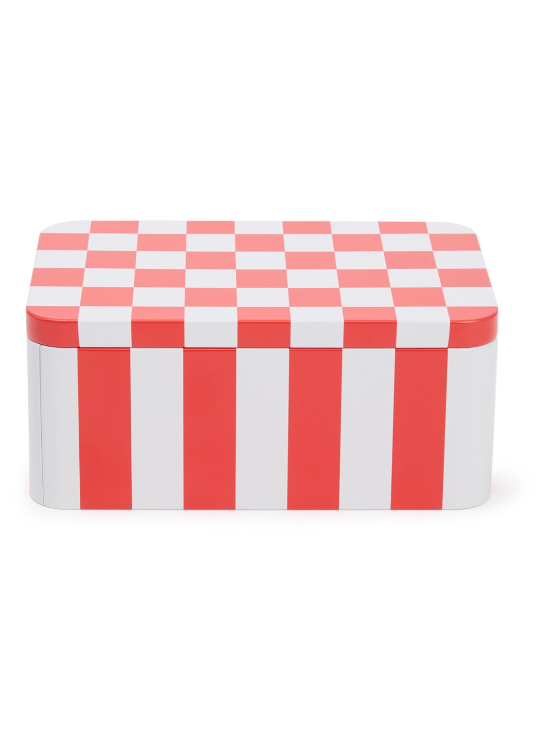 Hay Tin Container Small blik - voorkant rood