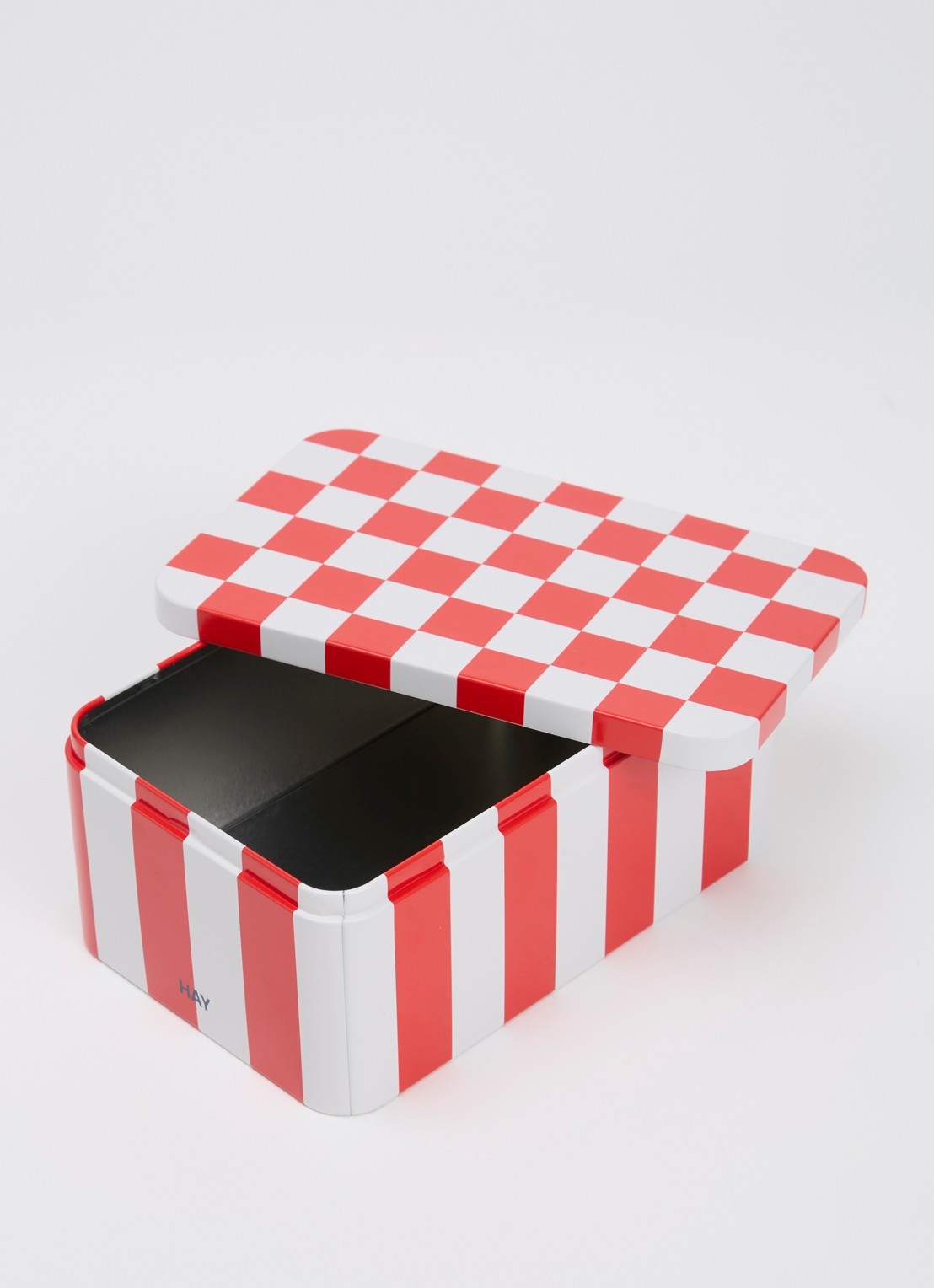 Hay Tin Container Small blik - voorkant 2 rood