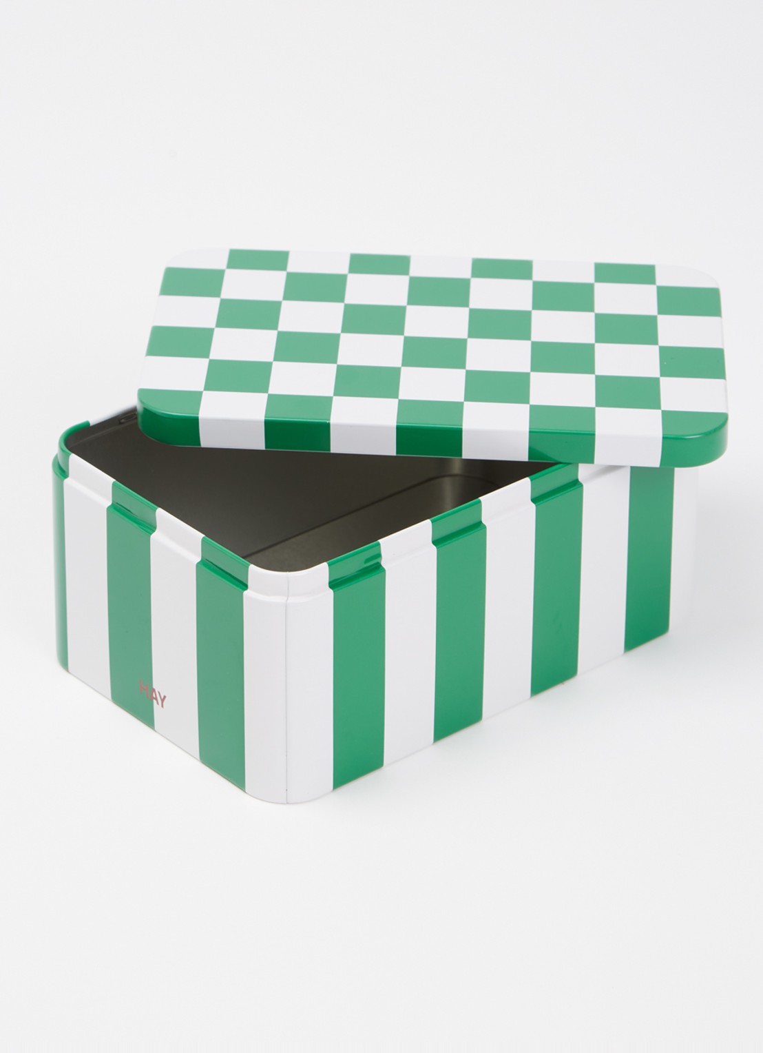 Hay Tin Container Small blik - voorkant 2 groen