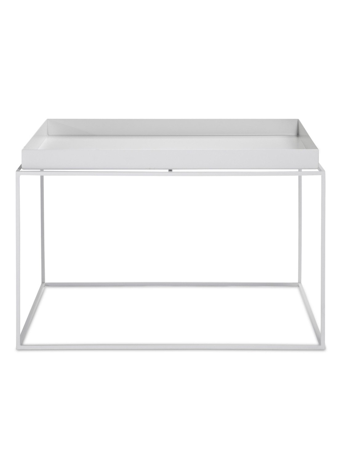 Hay Tray salontafel coffee 60 x 60 cm - voorkant wit