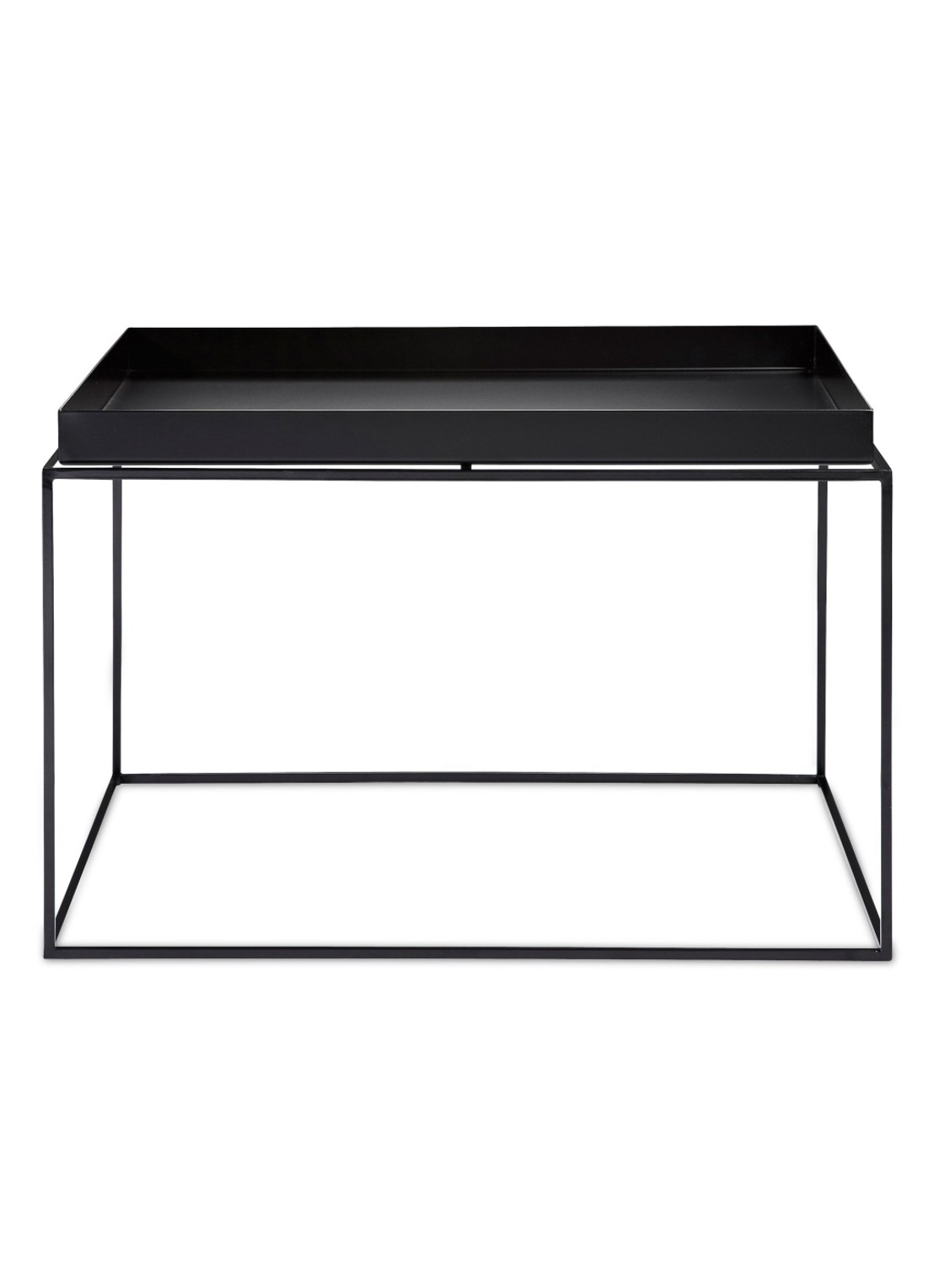 Hay Tray salontafel coffee 60 x 60 cm - voorkant zwart