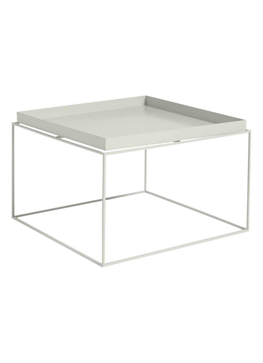 Hay Tray salontafel coffee 60 x 60 cm - voorkant grijs