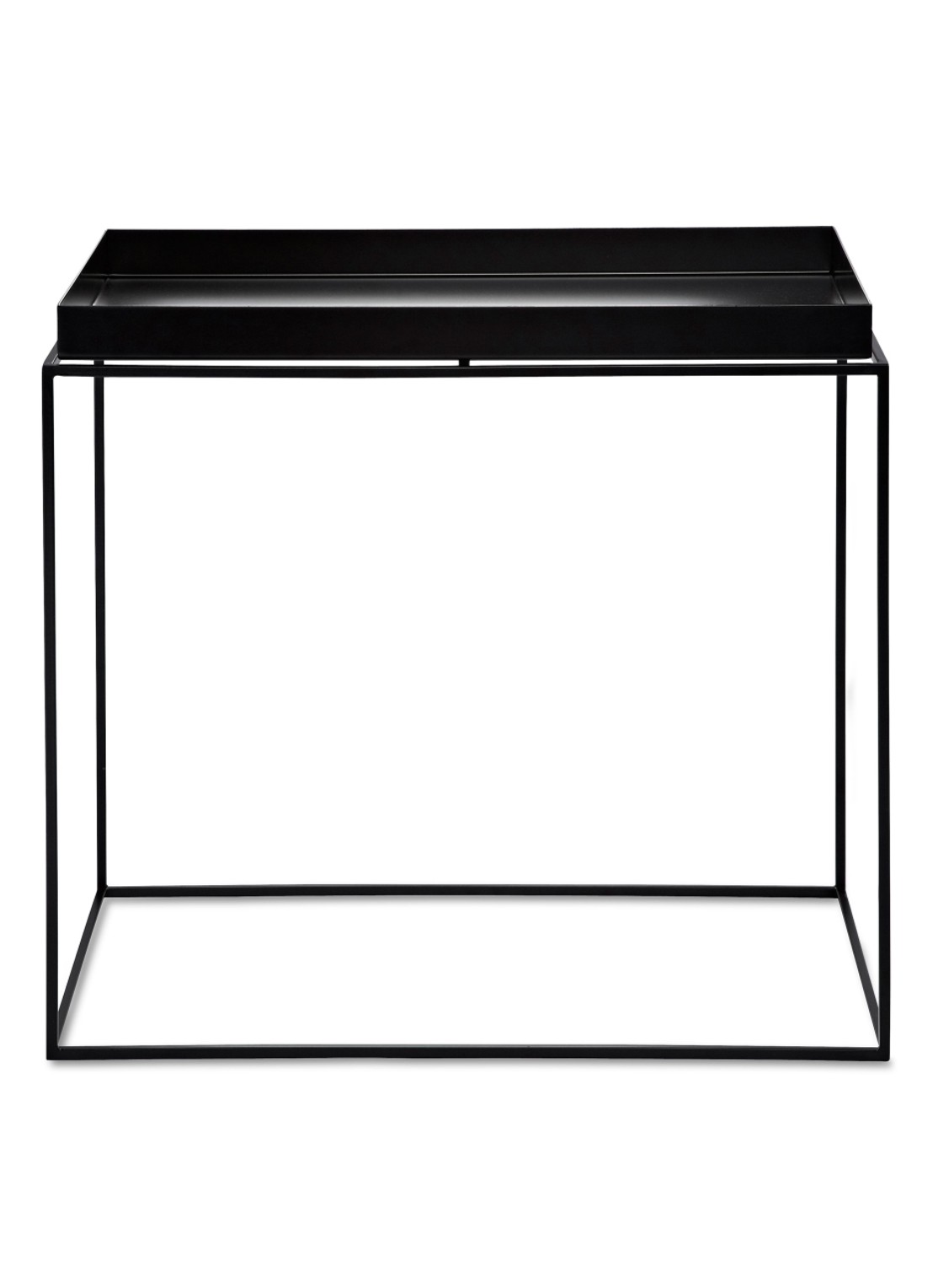 Hay Tray salontafel large 60 x 40 cm - voorkant zwart