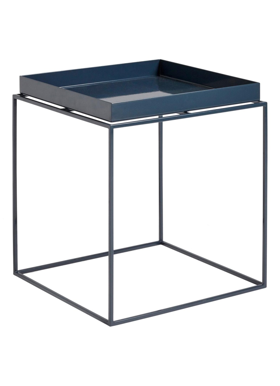 Hay Tray salontafel medium 40 x 40 cm - voorkant donkerblauw