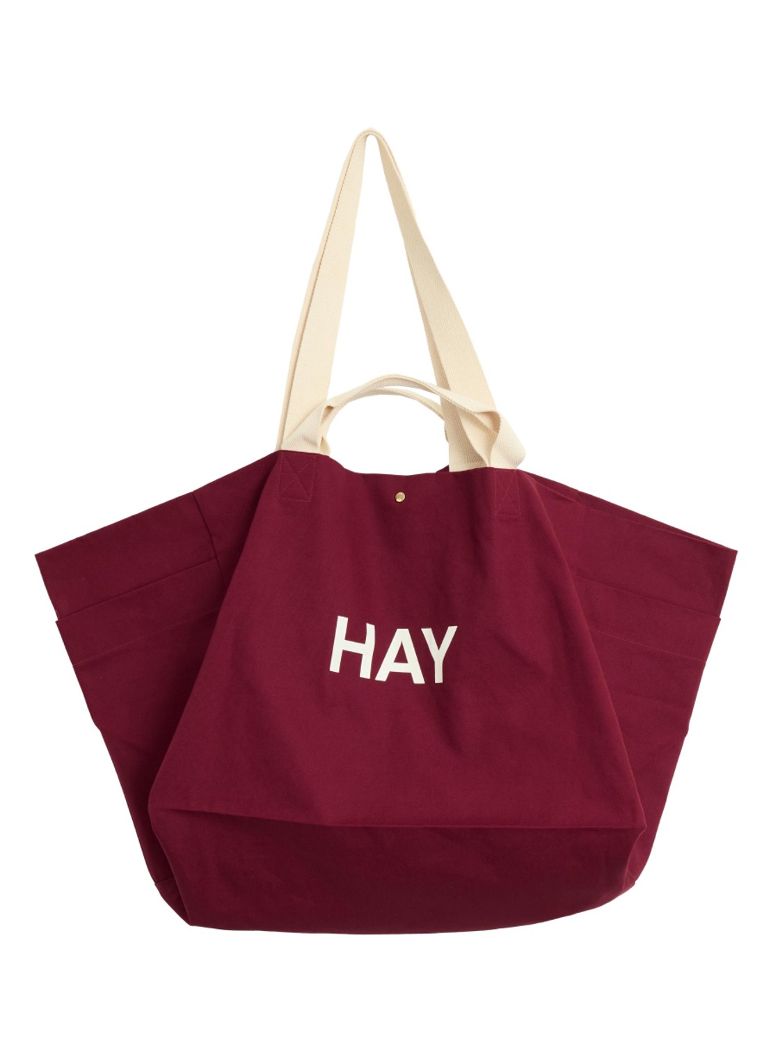 Hay Weekend Organic tas L  - voorkant donkerrood