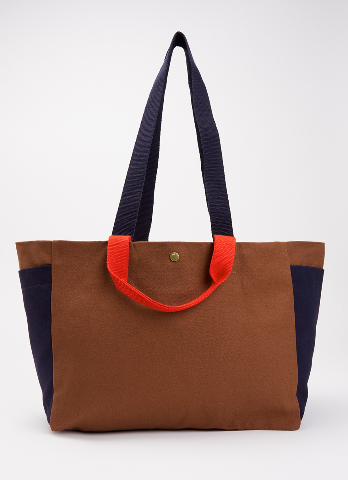 Hay Weekend Small shopper van canvas - voorkant 5 bruin