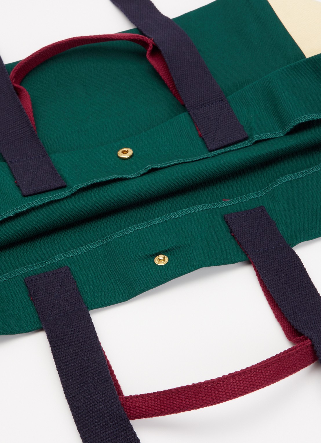 Hay Weekend Small shopper van canvas - detail 2 groen