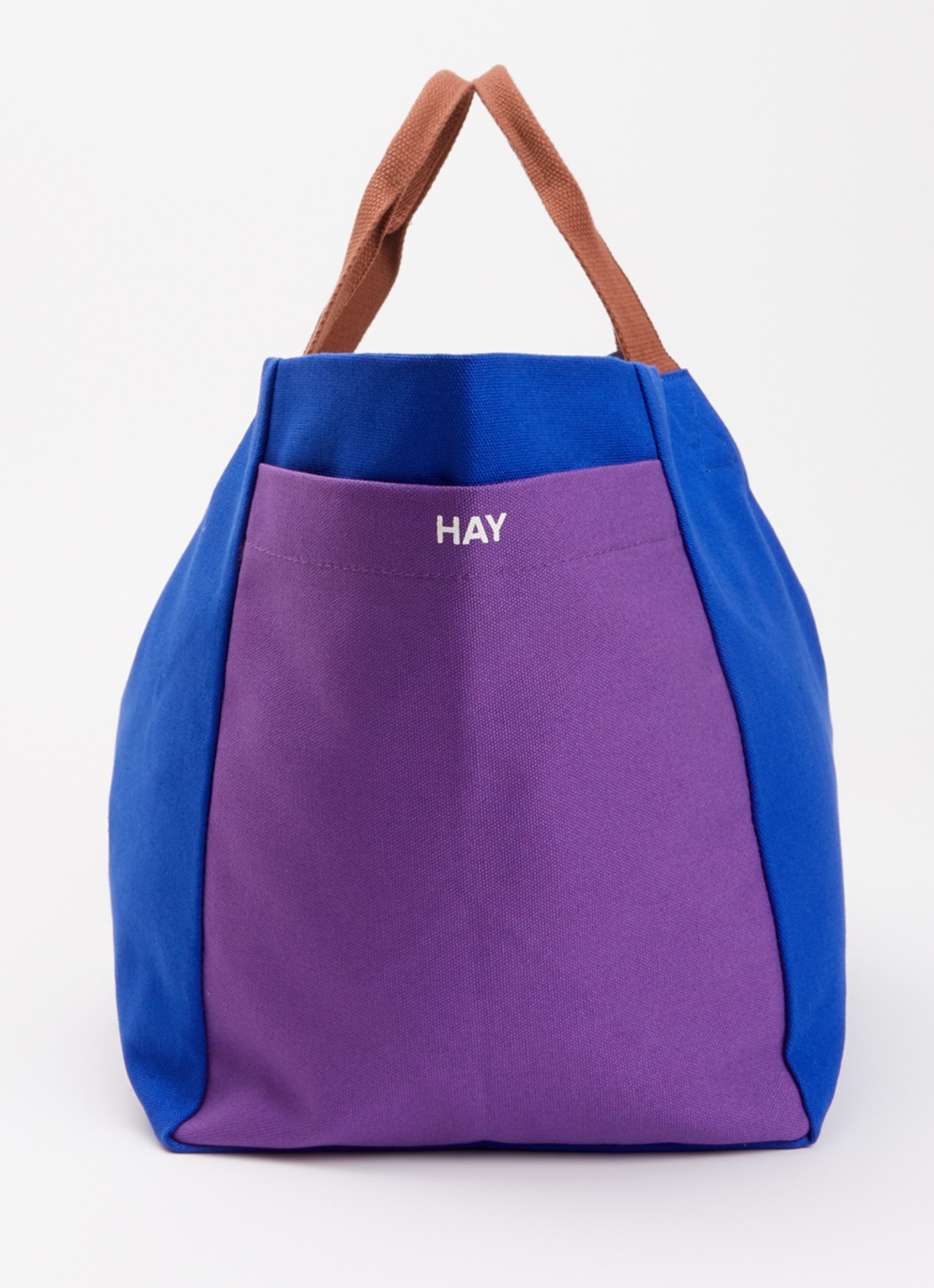 Hay Weekend Small shopper van canvas - detail 4 kobaltblauw