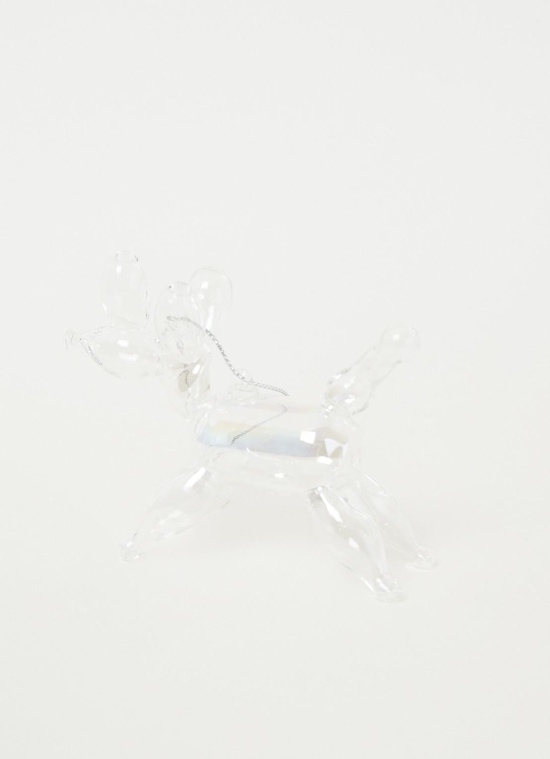 HD Collection Balloon Poodle kersthanger 7 cm - detail transparant