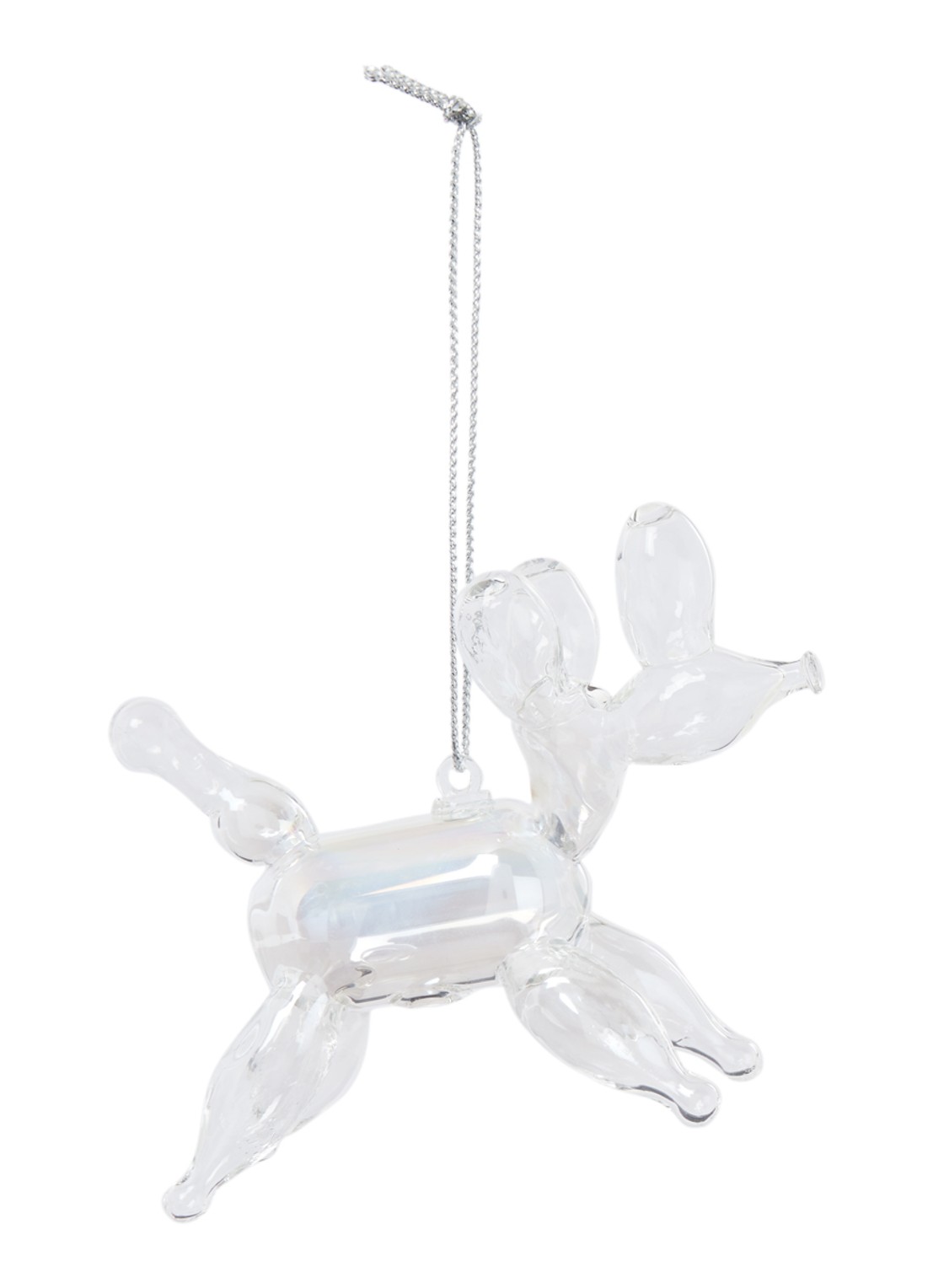 HD Collection Balloon Poodle kersthanger 7 cm - voorkant 2 transparant
