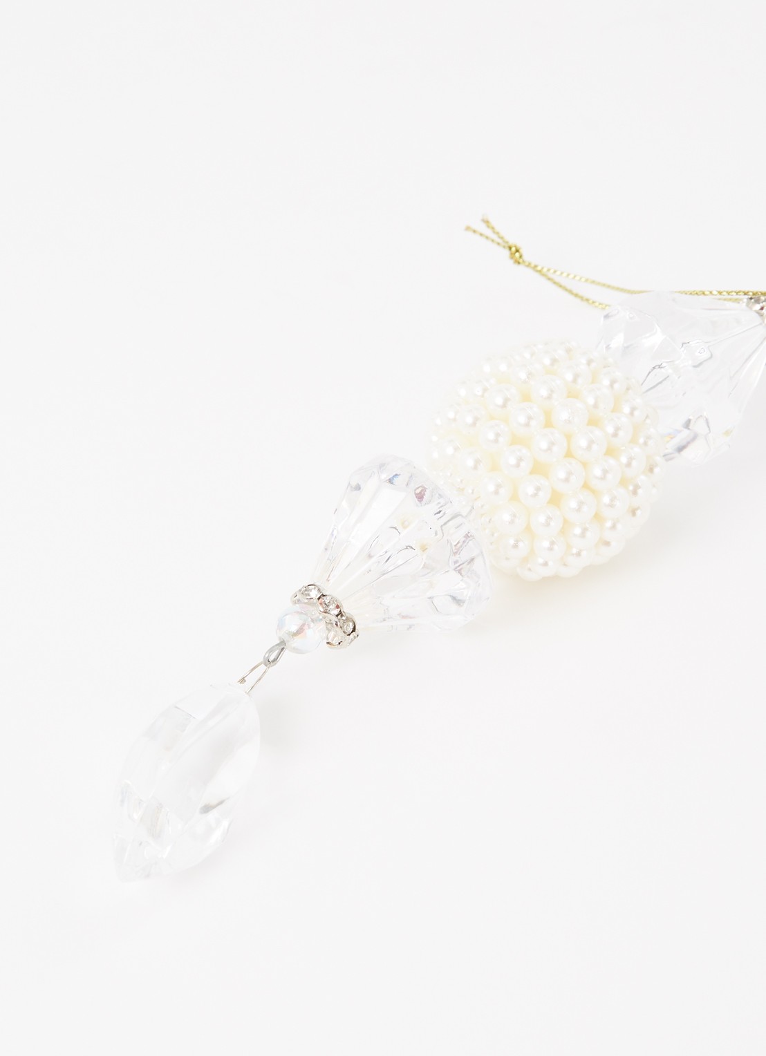 HD Collection Dangle kersthanger 16 cm - detail 3 wit