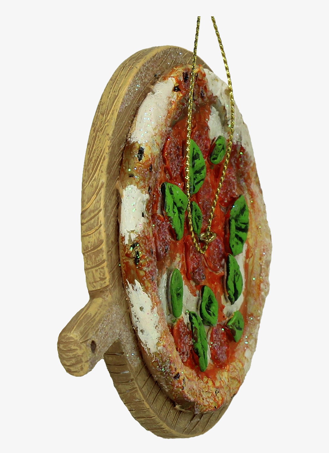 HD Collection Pizza kersthanger 10,4 cm - detail 5 bruin