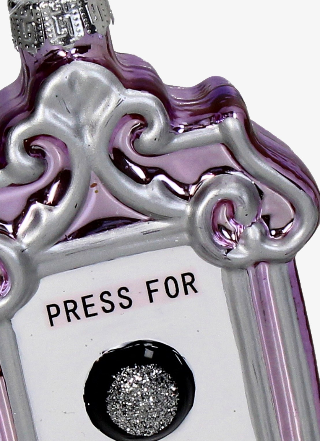HD Collection Press for Champagne kersthanger 12 cm - detail 3 paars