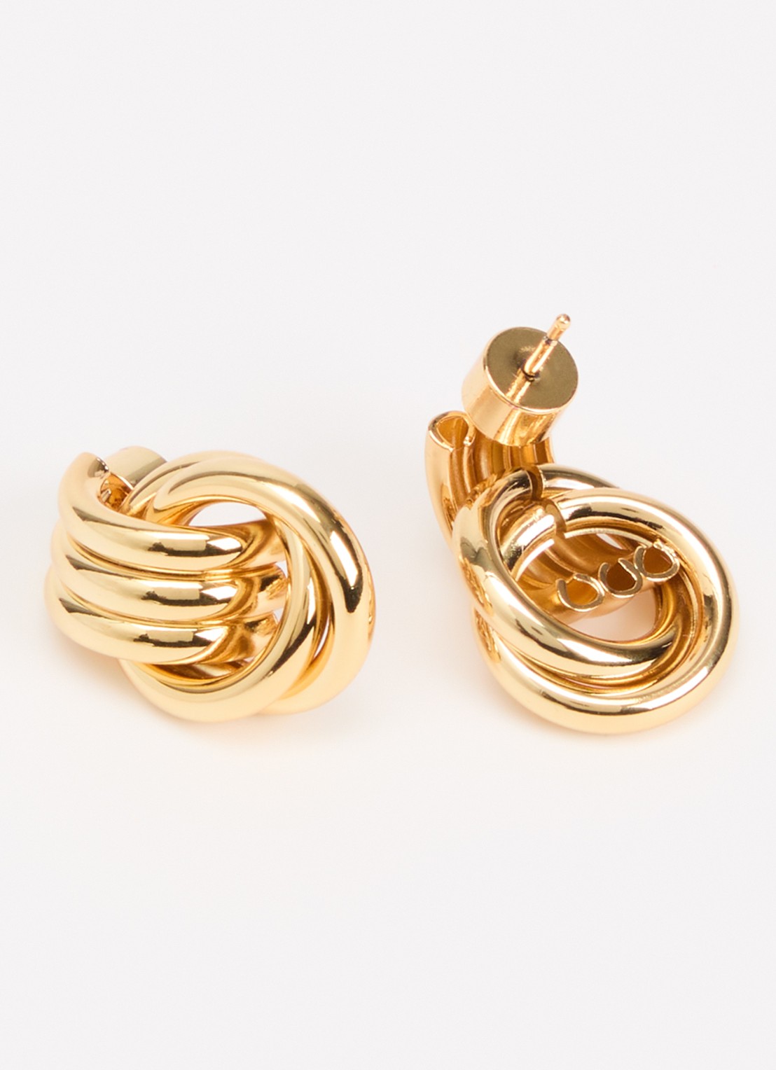 Heaven Mayhem Baby Knot oorstekers - detail 2 goud