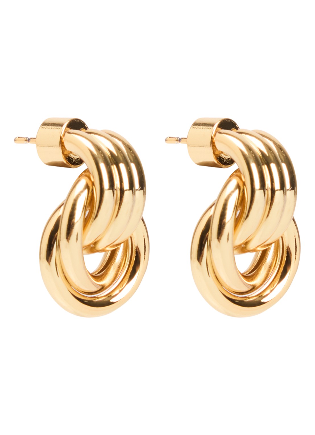 Heaven Mayhem Baby Knot oorstekers - voorkant goud