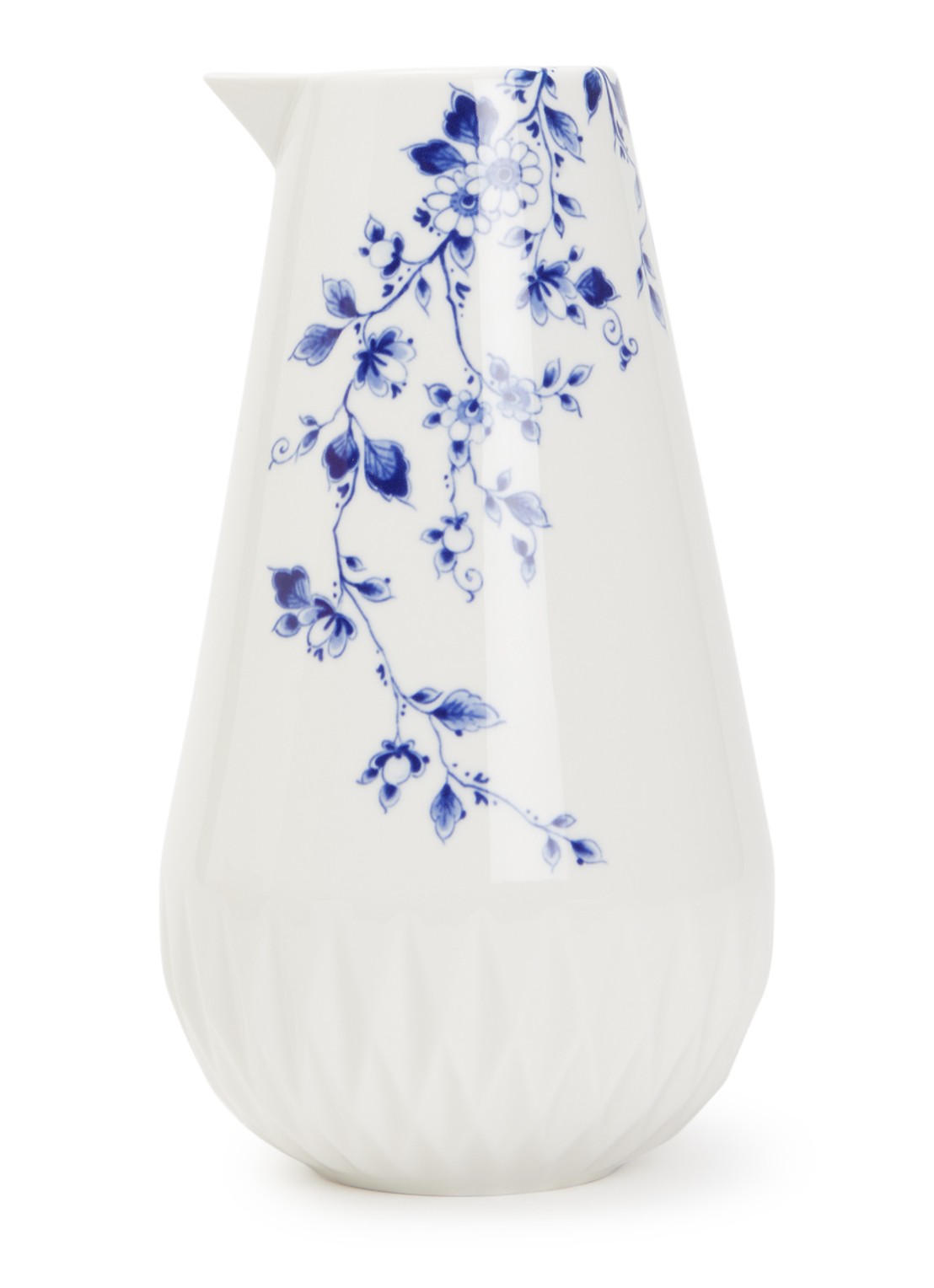 Heinen Delfts Blauw Blauw Vouw kan 70 cl  - voorkant wit