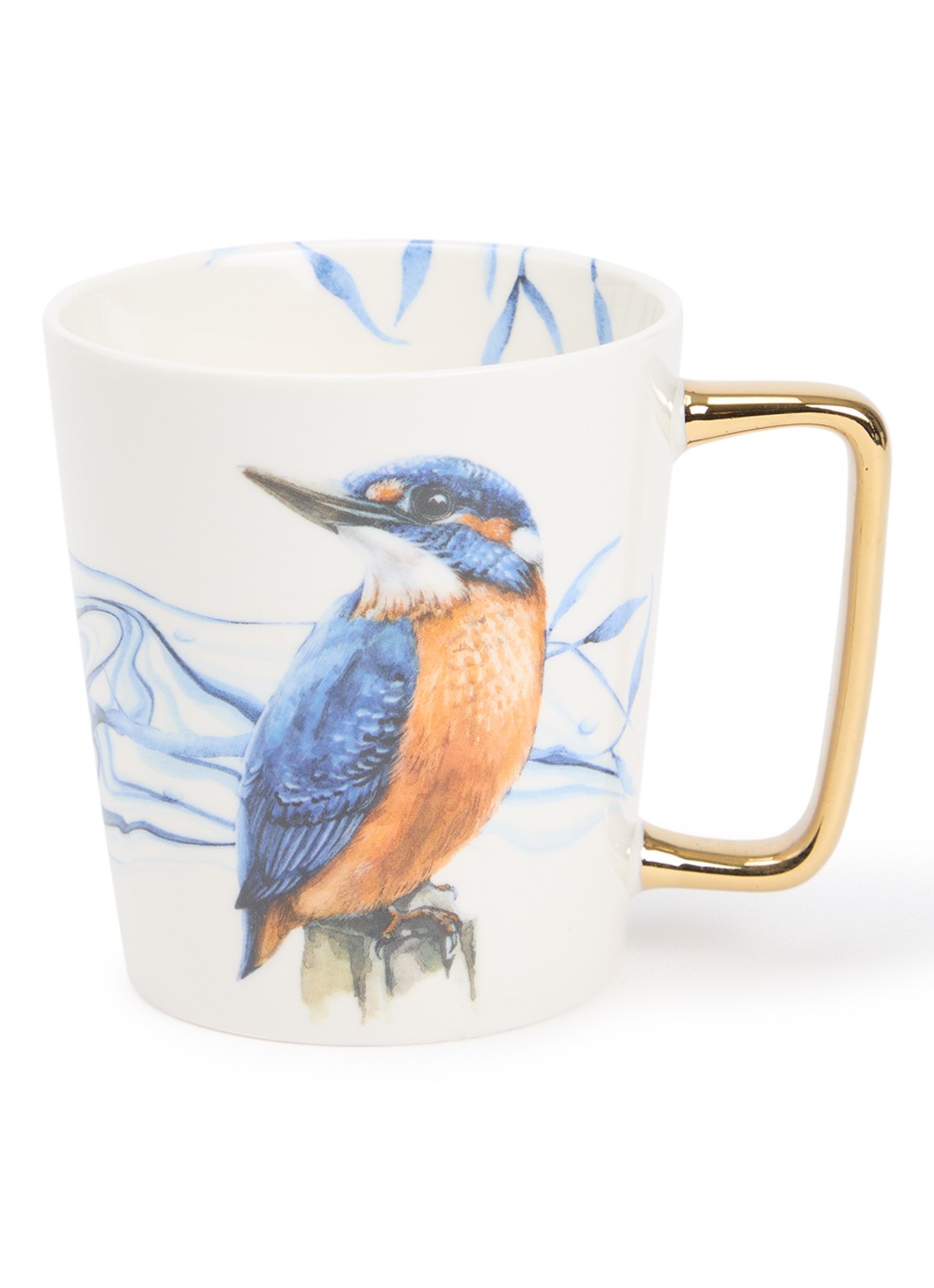 Heinen Delfts Blauw IJsvogel kopje 30 cl - voorkant multicolor