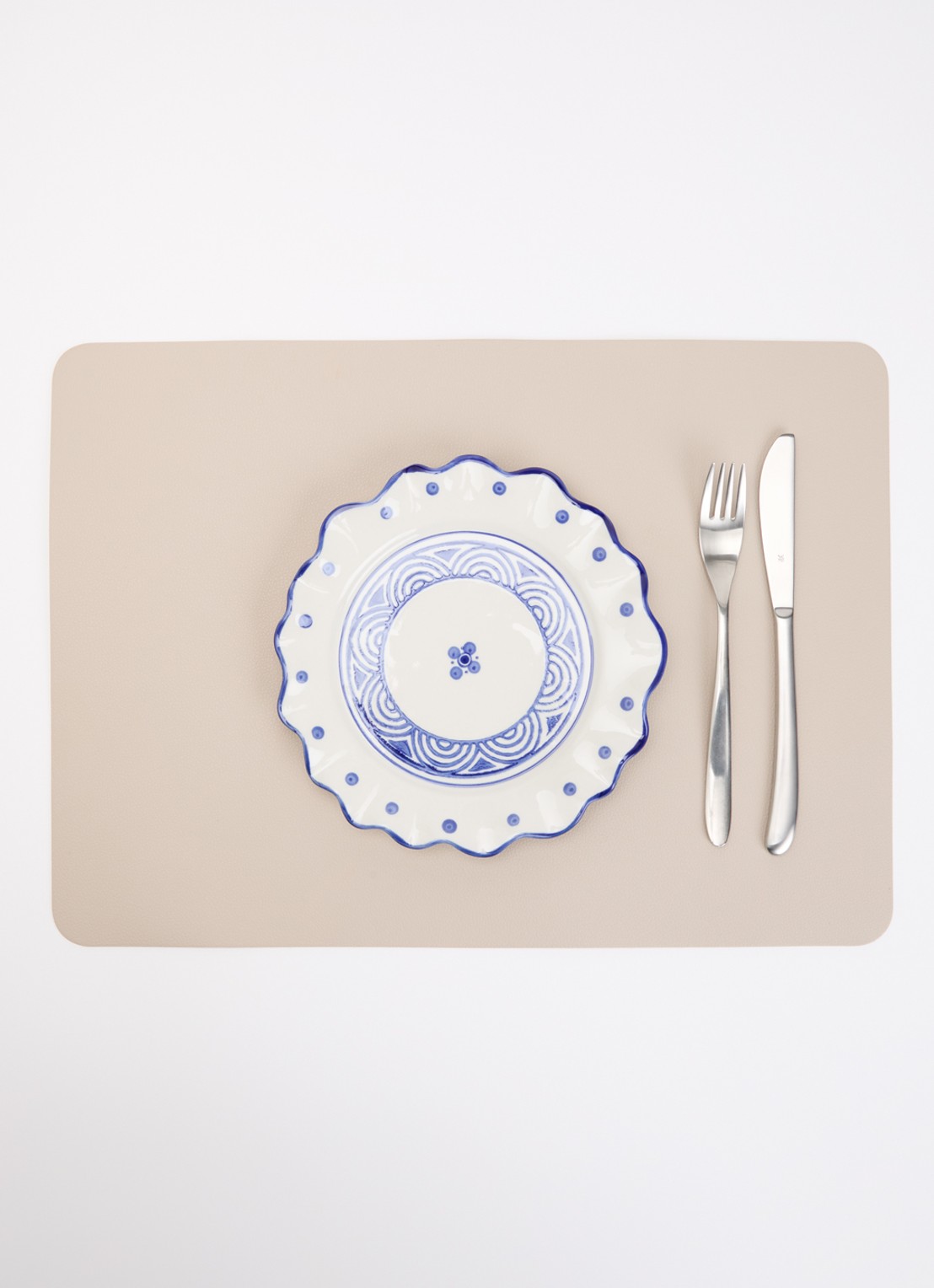 Heinen Delfts Blauw Majolica ontbijtbord 21,5 cm - detail 2 wit