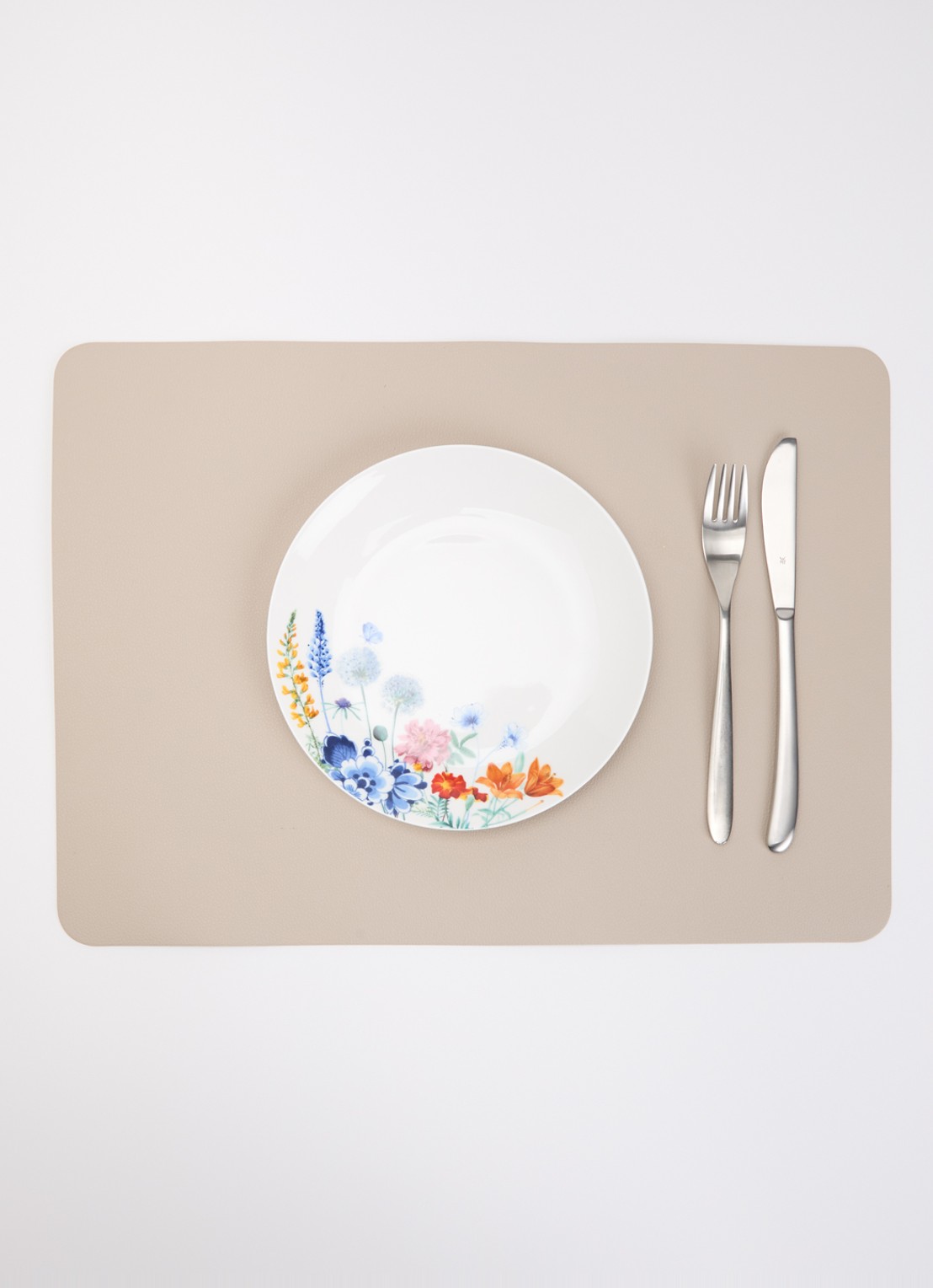 Heinen Delfts Blauw Wildbloemen ontbijtbord 20 cm - detail 4 wit