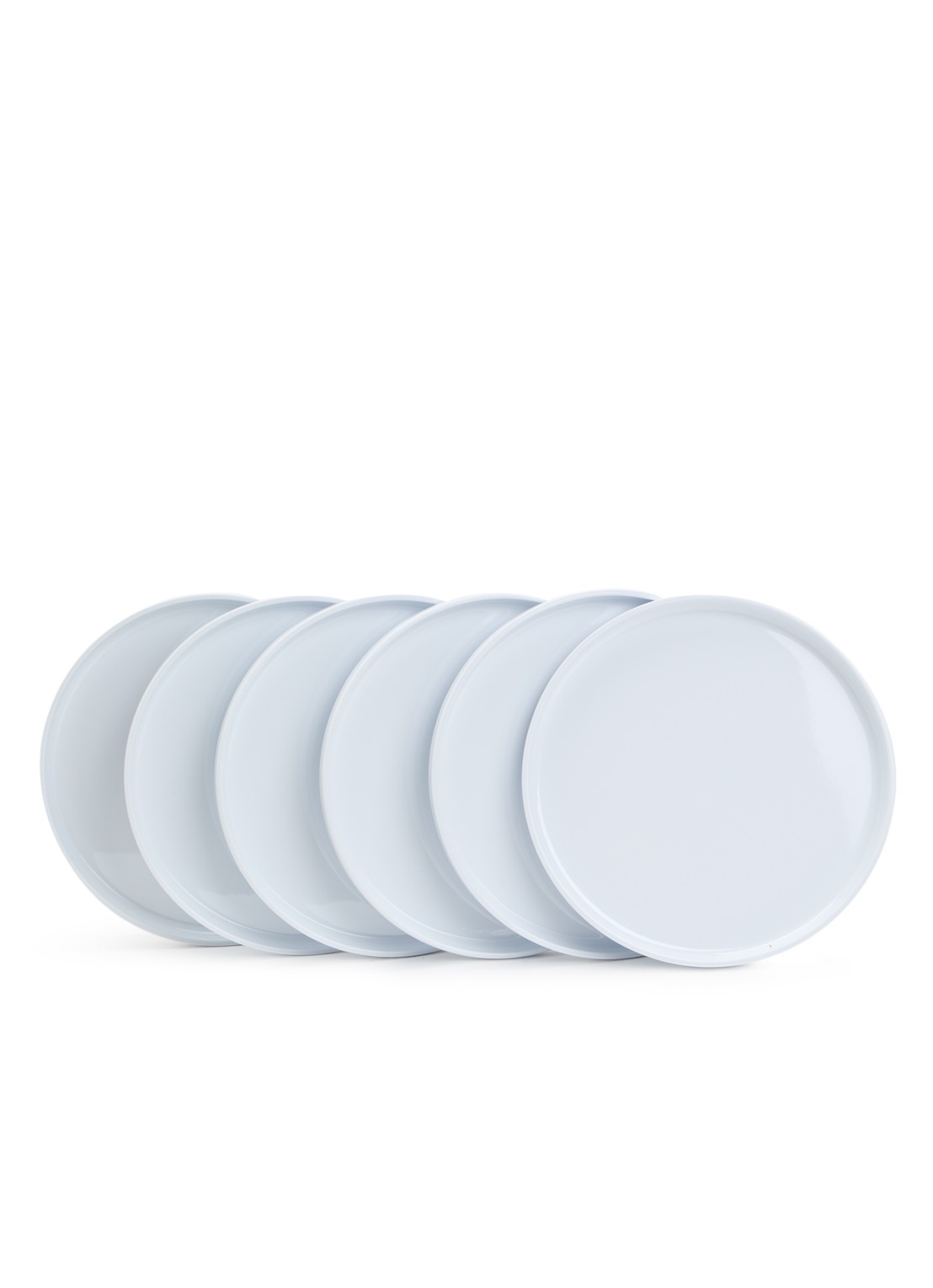 Heller Max ontbijtbord 19,5 cm set van 6 - voorkant 3 gebroken wit