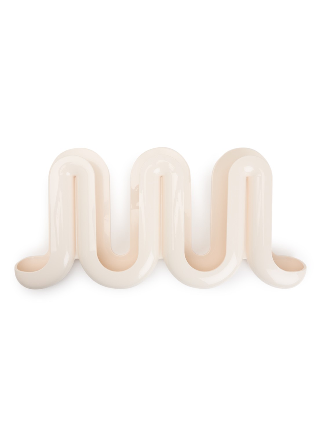 Heller Swell wandkapstok 73 cm - voorkant creme