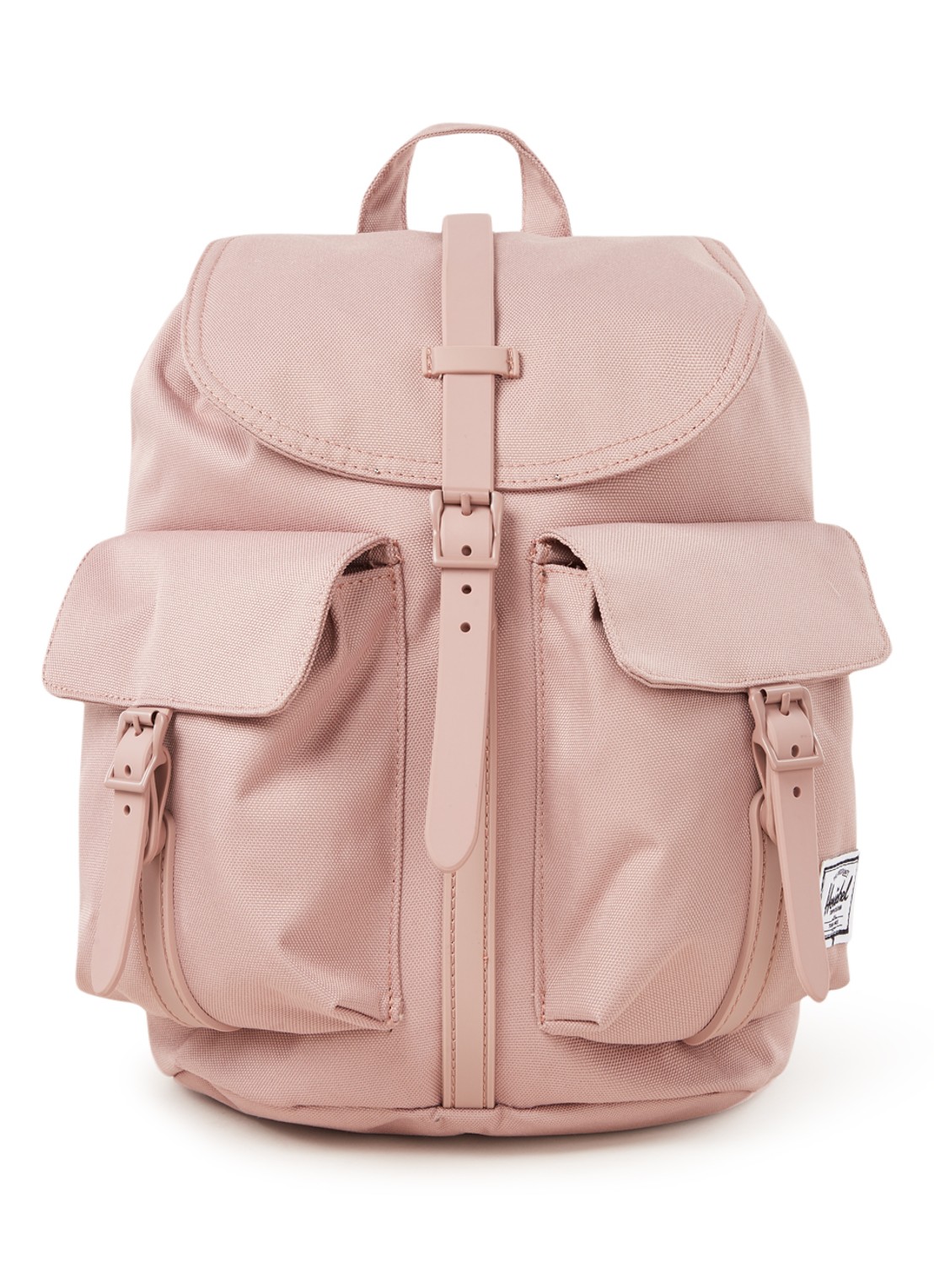 Herschel Supply Dawson S rugzak met logopatch  - voorkant 3 oudroze