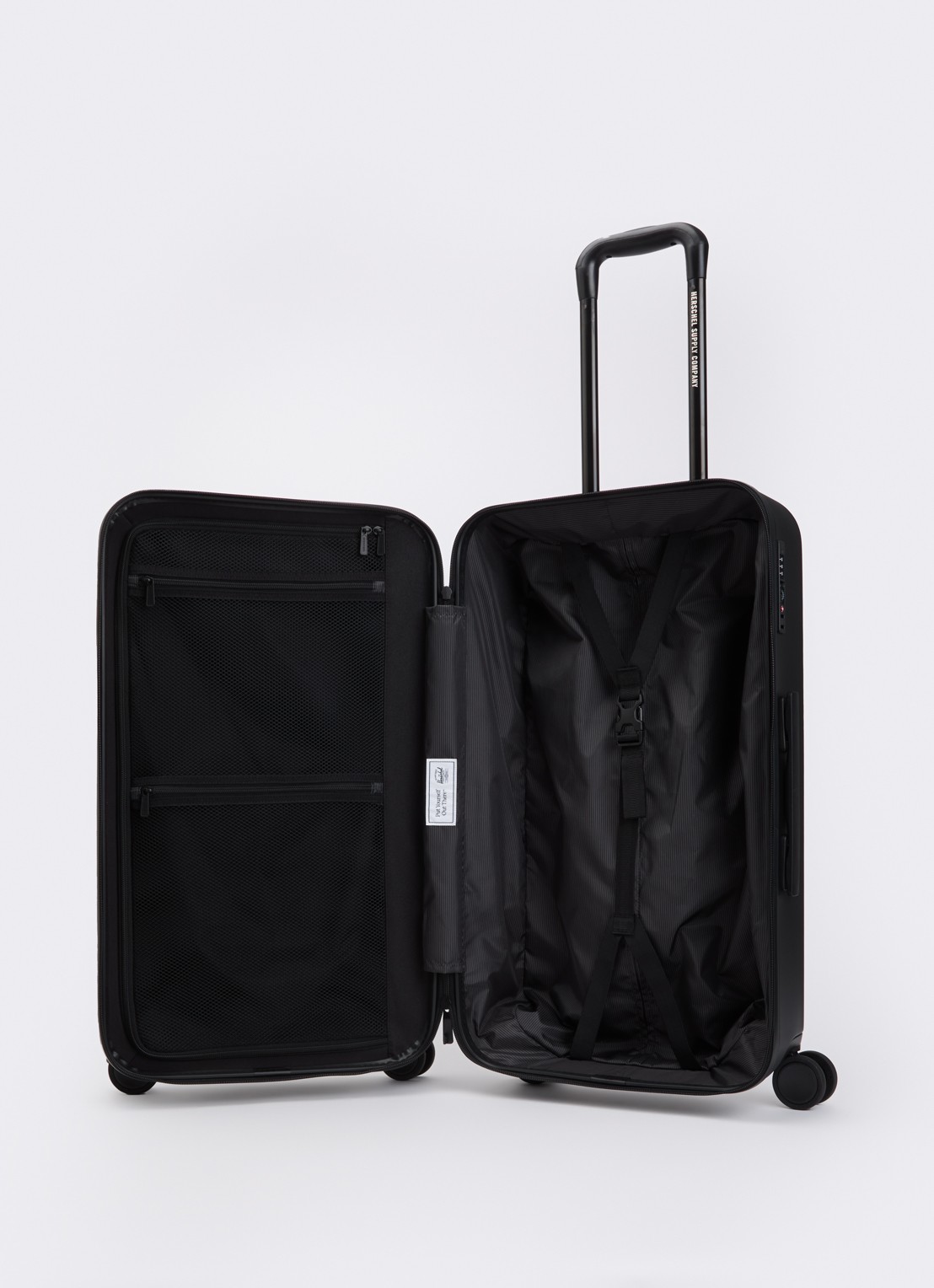 Herschel Supply Heritage Hardshell spinner large 81 cm  - voorkant 2 zwart