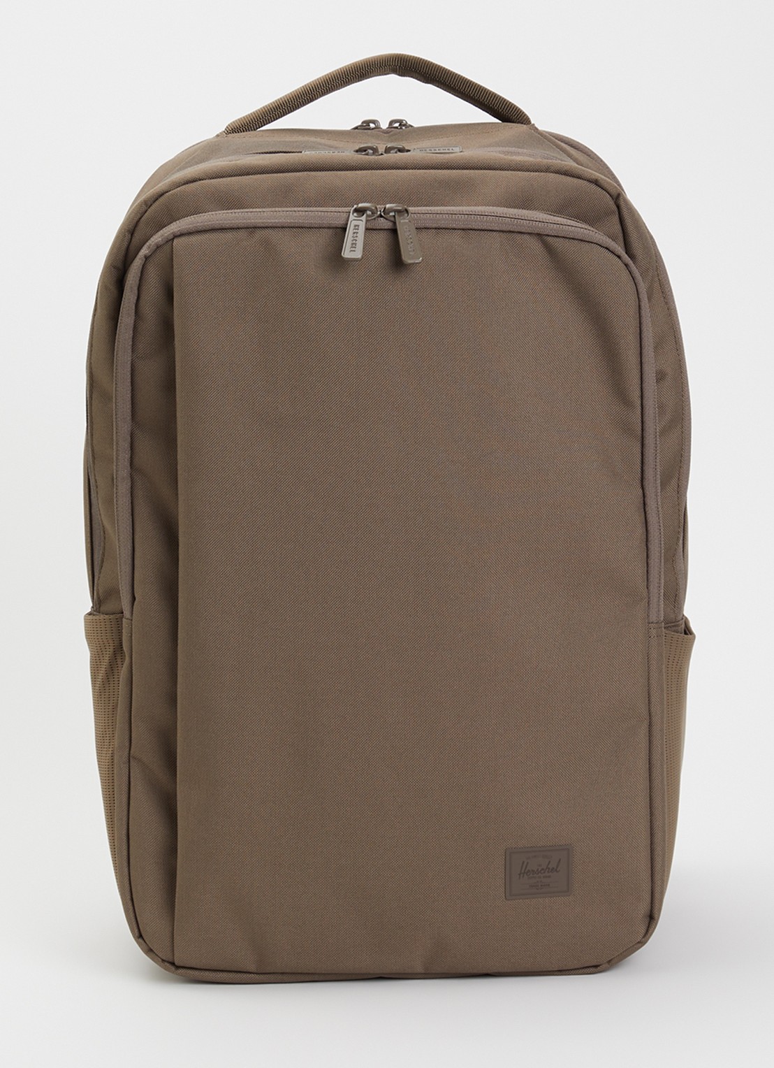 Herschel Supply Kaslo M rugzak met 16 inch laptopvak  - voorkant 3 khaki