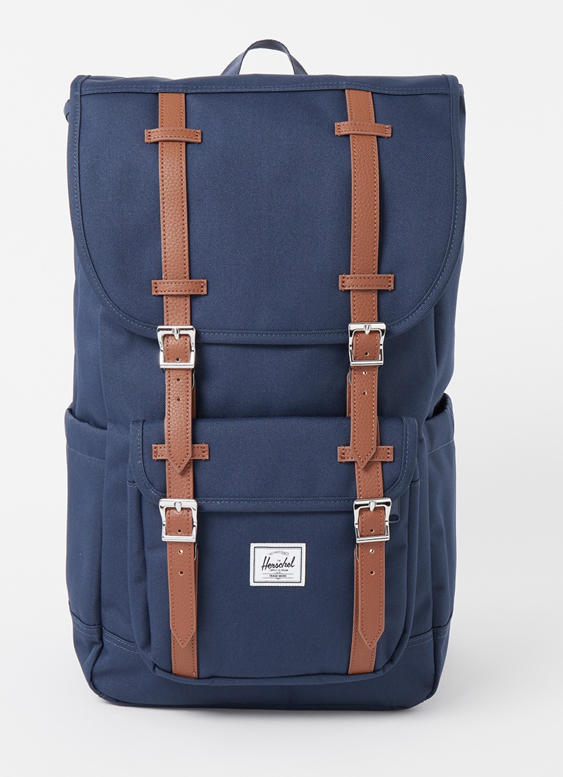 Herschel Supply Little America rugzak met 16 inch laptopvak - voorkant donkerblauw
