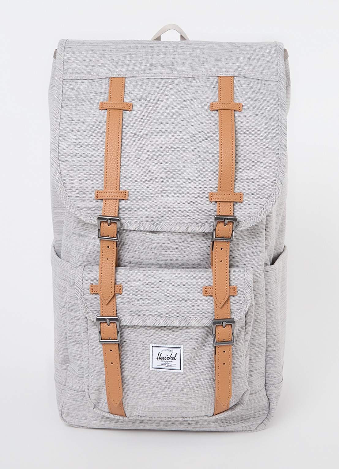 Herschel Supply Little America rugzak met 16 inch laptopvak - voorkant 3 lichtgrijs