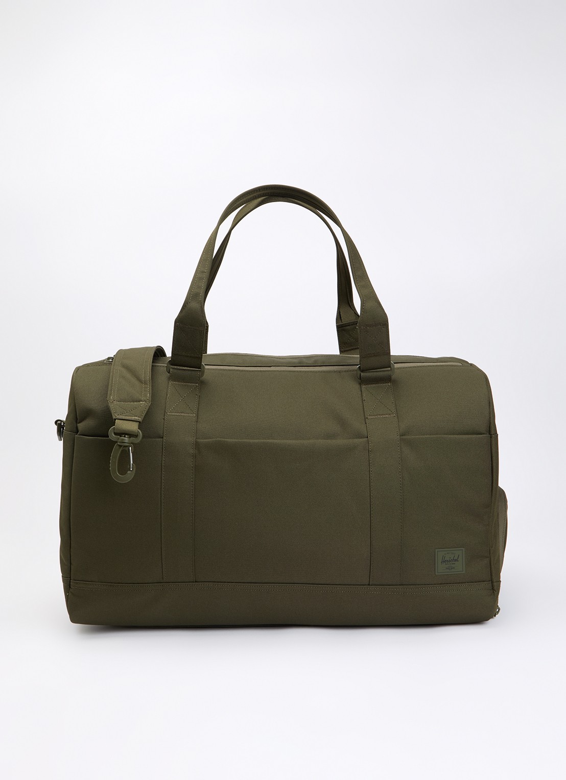 Herschel Supply Novel Tech weekendtas  met afneembare schouderriem - voorkant 3 groen