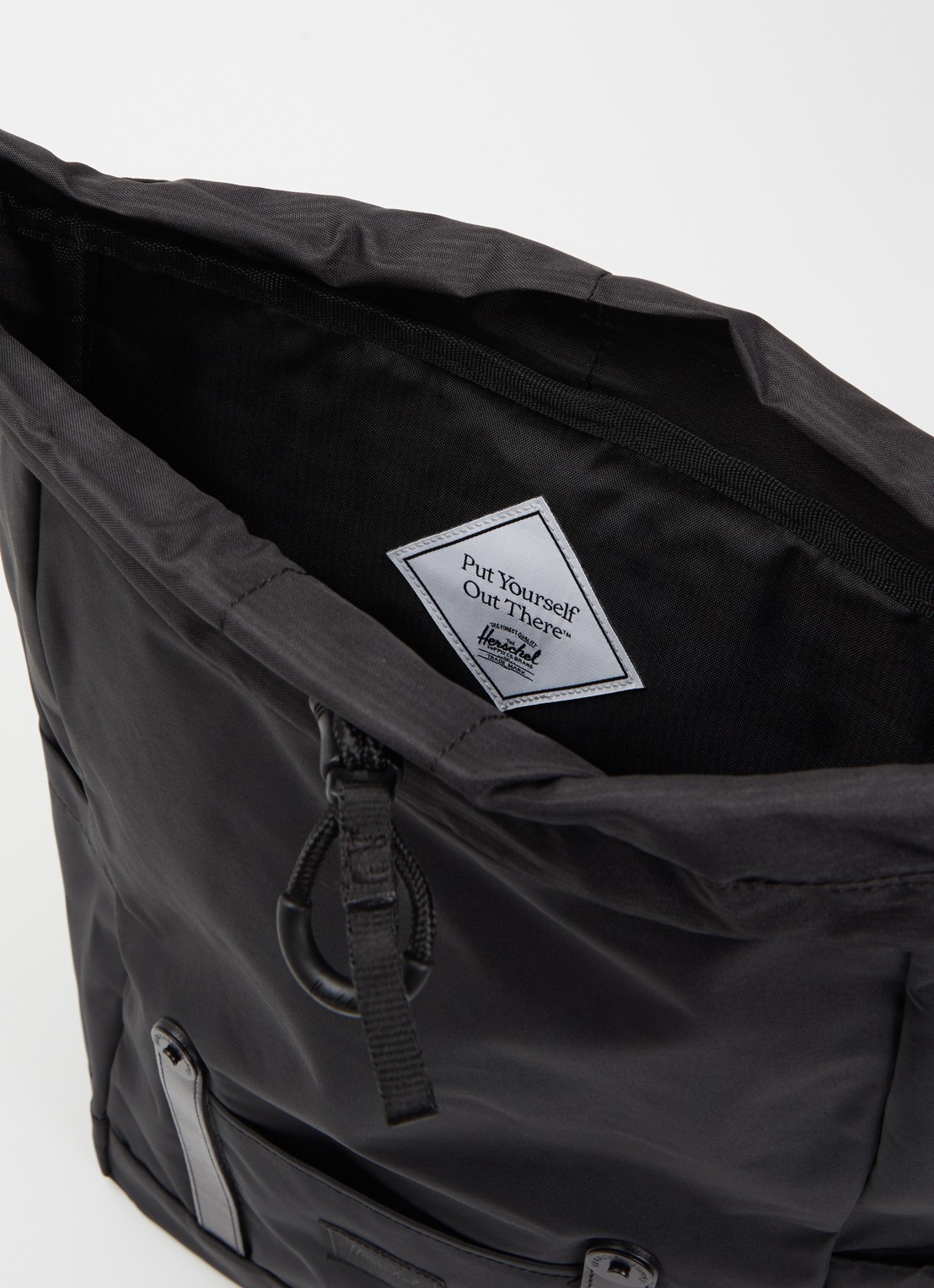 Herschel Supply Retreat small rugzak met 14 inch laptopvak - detail 2 zwart