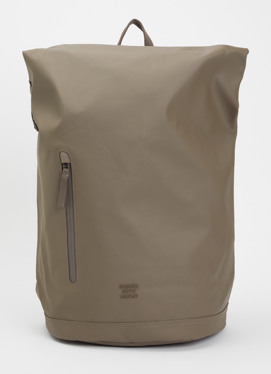 Herschel Supply Roll Top rugzak met 16 inch laptopvak en waterafstotende coating - voorkant donkerbruin