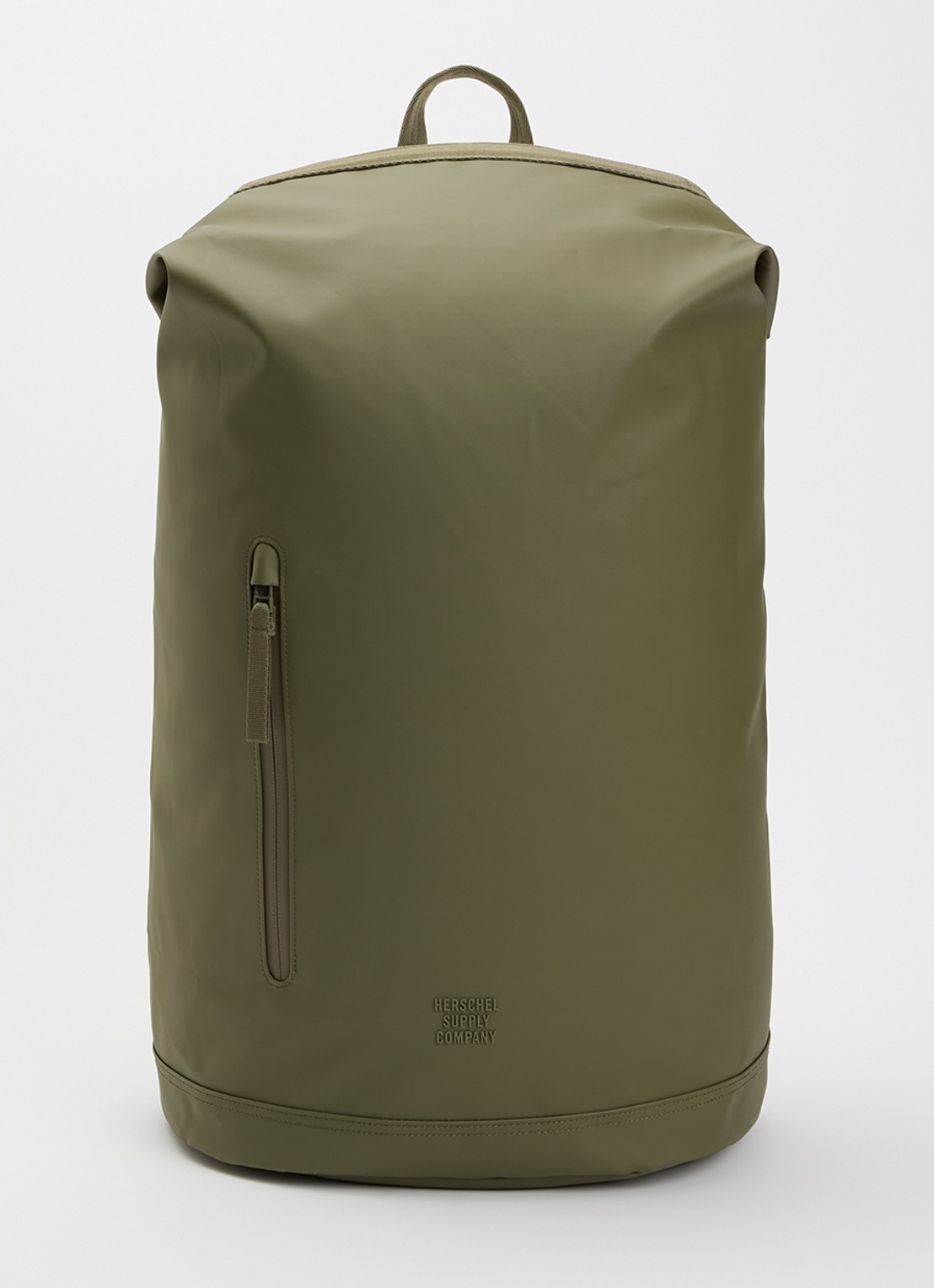 Herschel Supply Roll Top rugzak met 16 inch laptopvak en waterafstotende coating - voorkant 2 legergroen