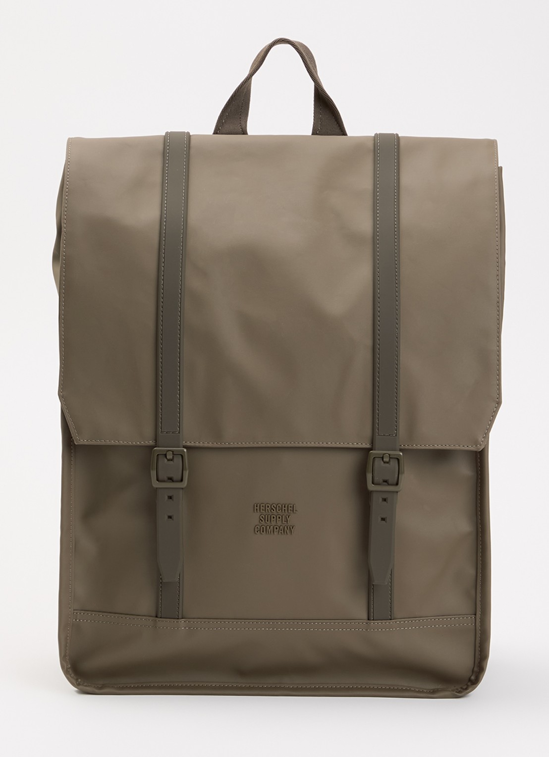 Herschel Supply Survey rugzak met 16 inch laptopvak en waterafstotende coating - voorkant lichtbruin