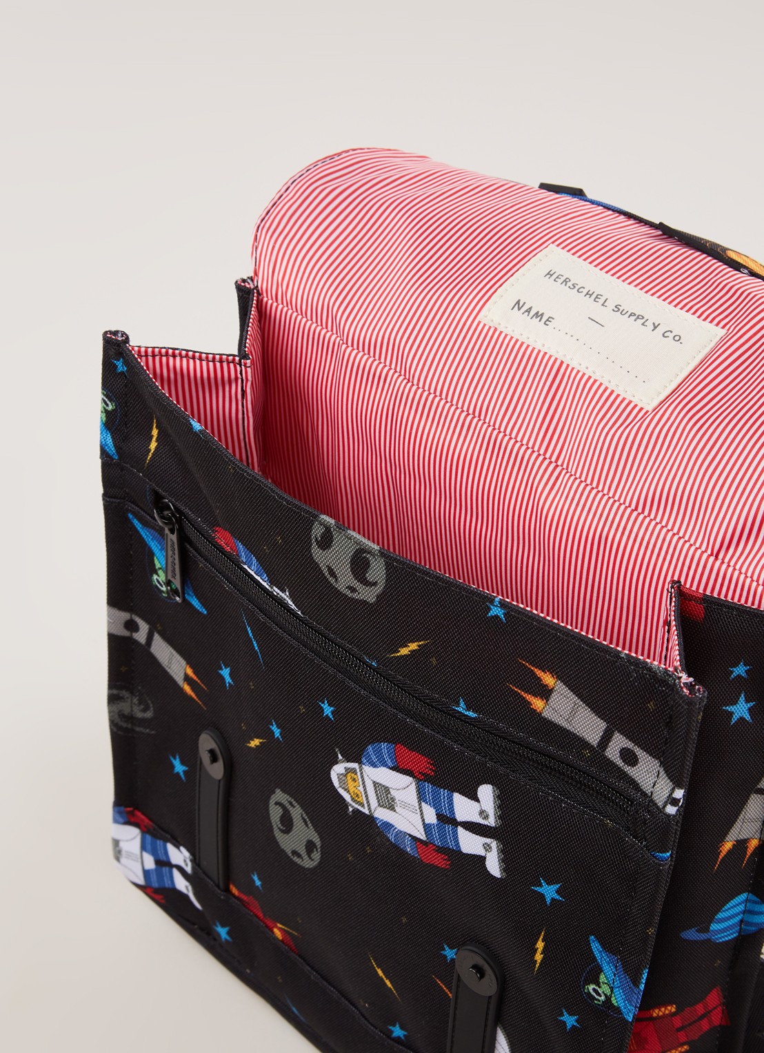 Herschel Supply Survey rugzak met print - detail 4 zwart