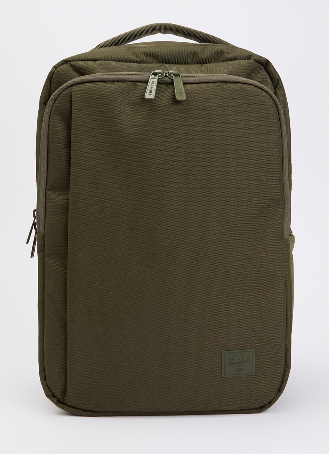 Herschel Supply Tech Division Kaslo rugzak met 15 inch laptopvak - voorkant 2 mosgroen