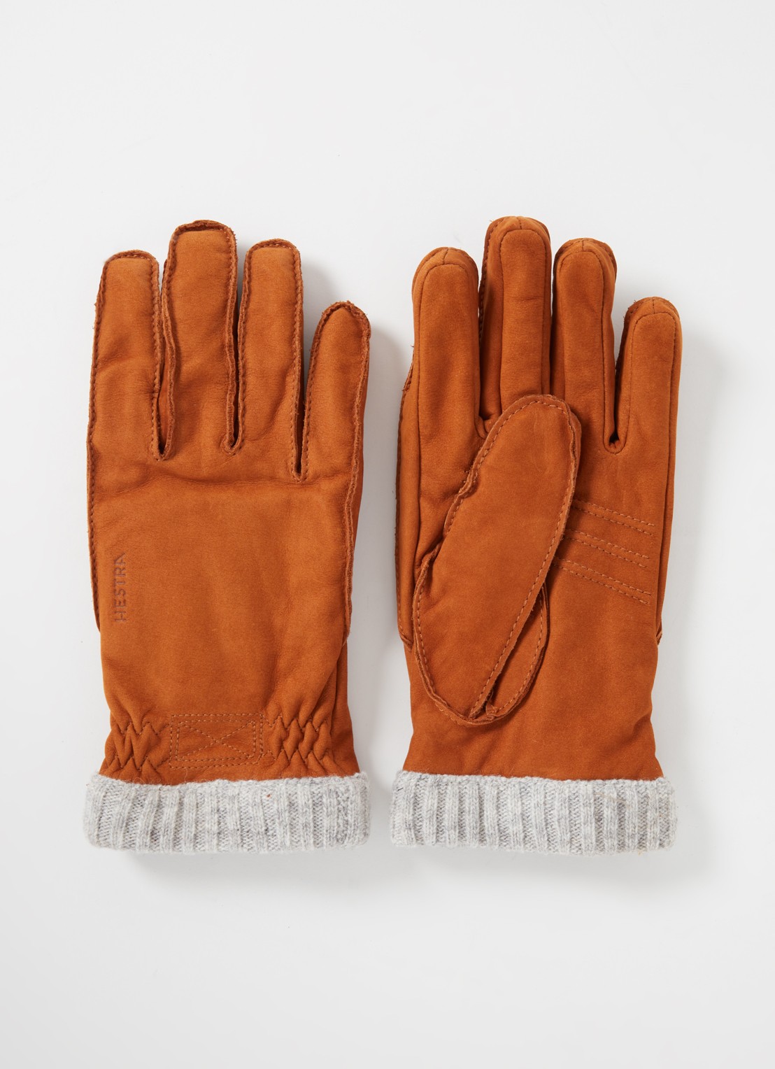 Hestra Joar handschoenen van nubuck - voorkant camel