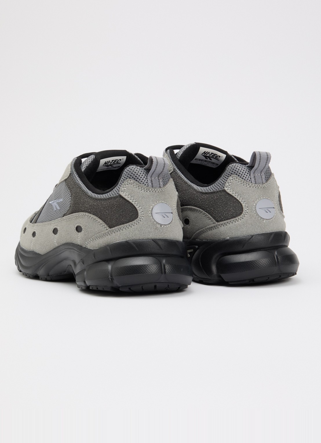 Hi-Tec Adv Racer sneaker met suède details - achterkant donkergrijs