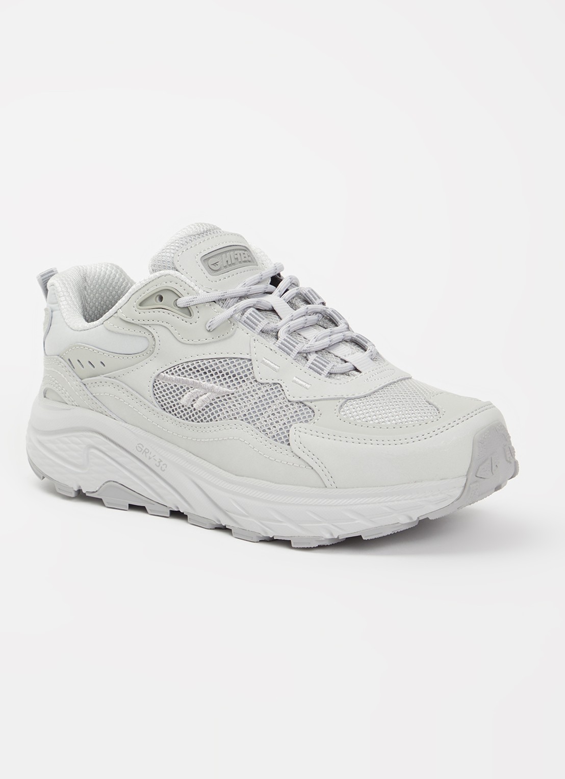 Hi-Tec Eastend sneaker met mesh details - voorkant grijs