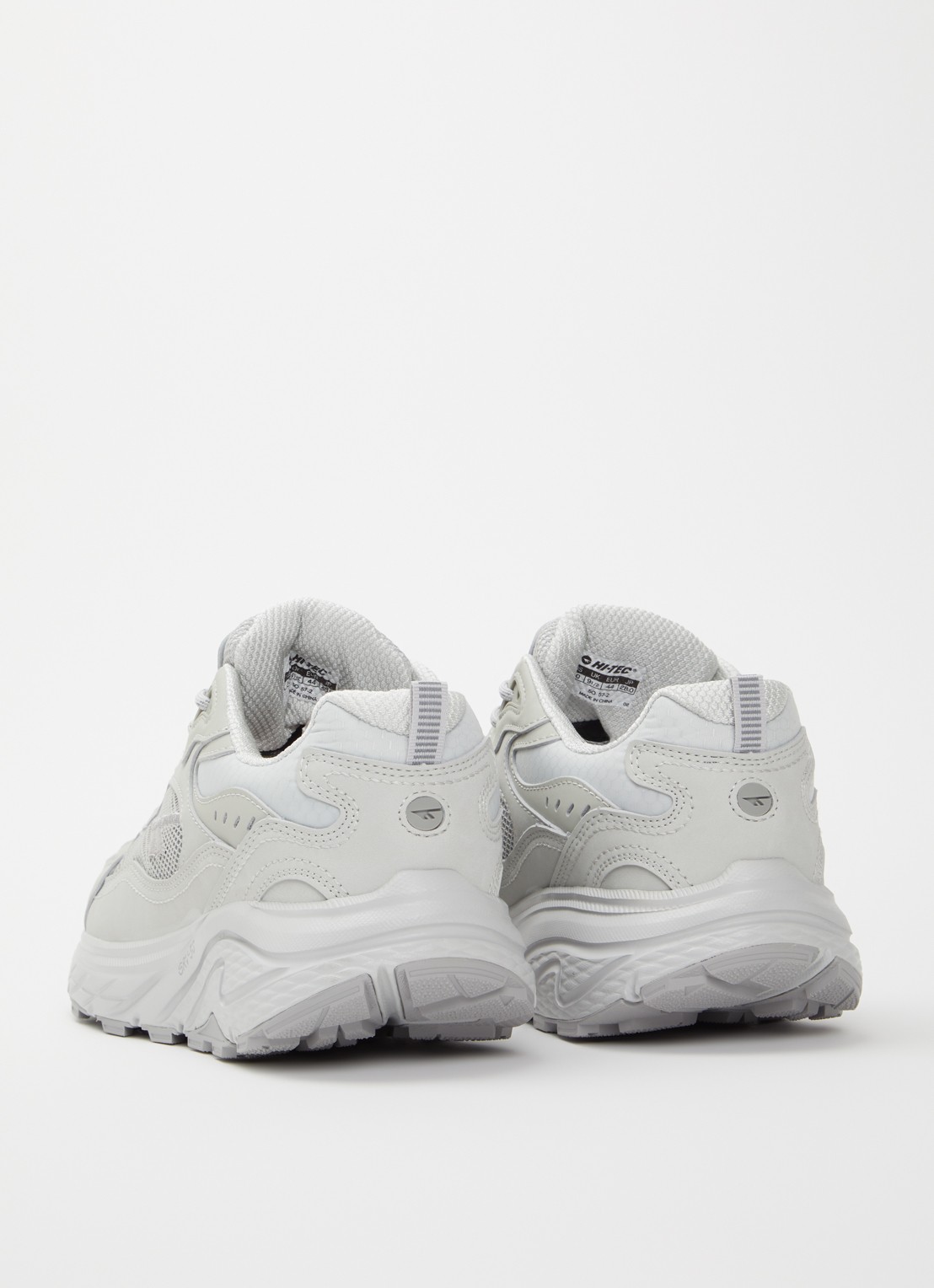Hi-Tec Eastend sneaker met mesh details - achterkant zilver