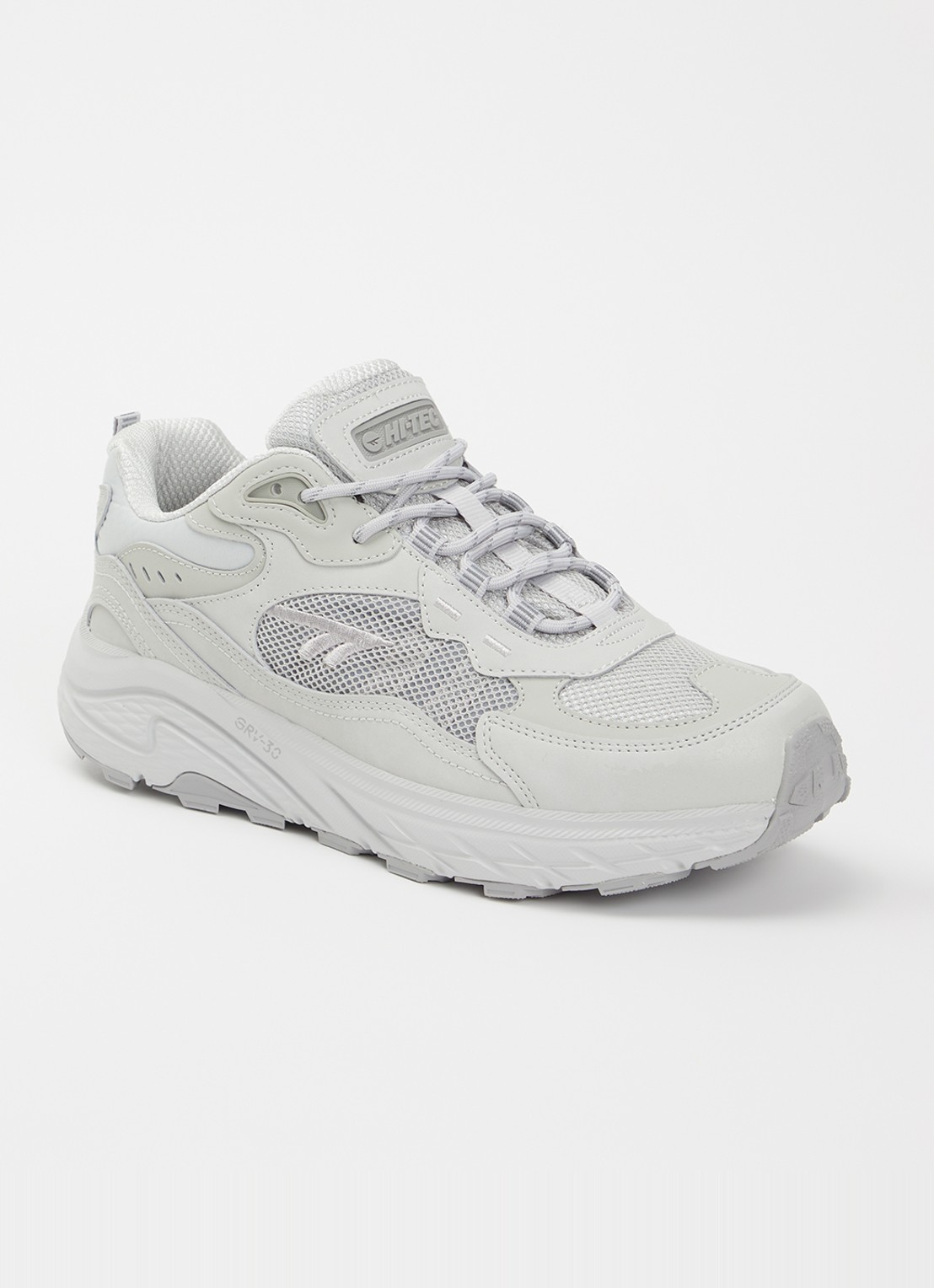 Hi-Tec Eastend sneaker met mesh details - voorkant 5 zilver