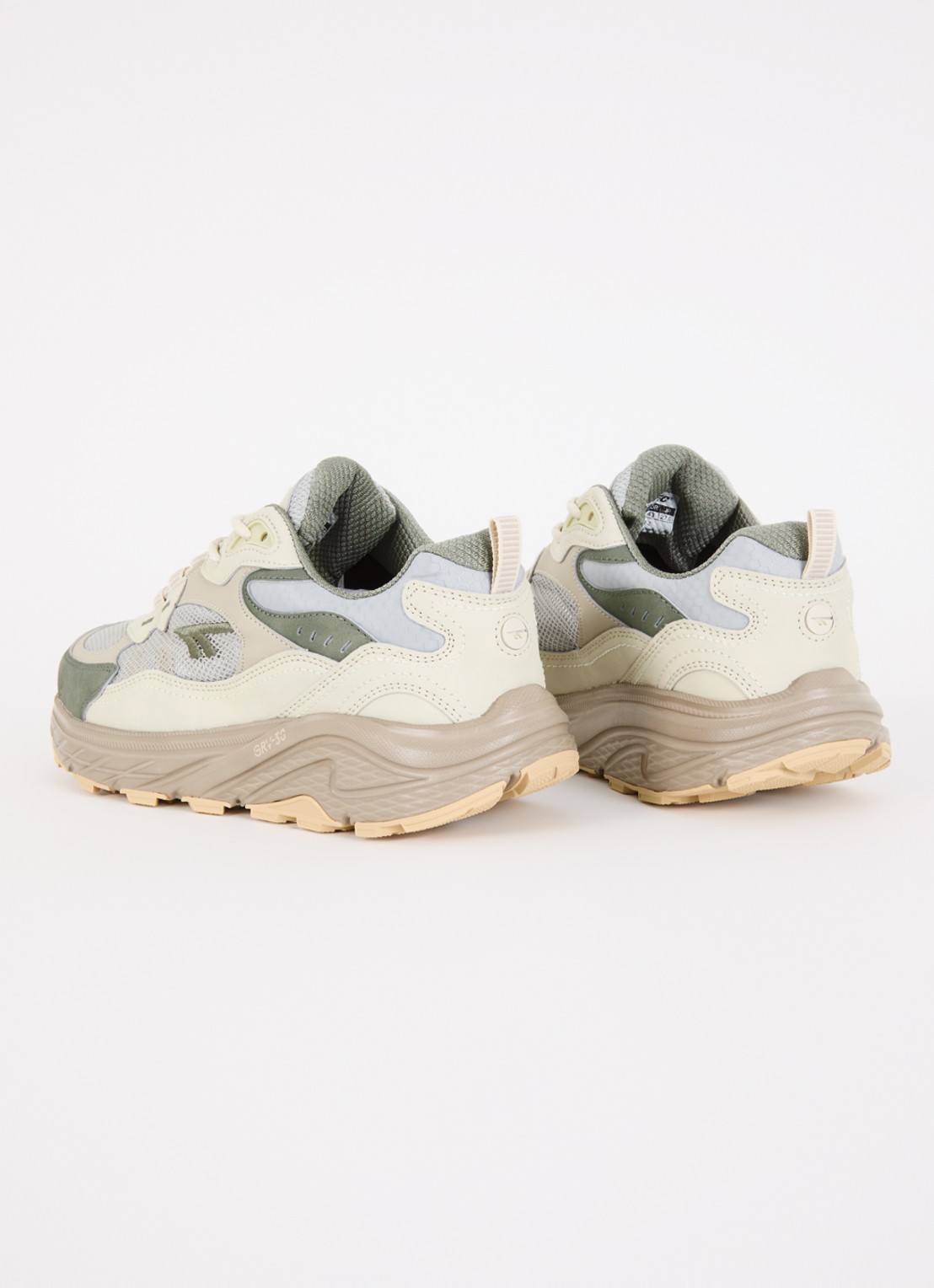 Hi-Tec Eastend WP GRV-30 sneaker met mesh details - achterkant 6 olijfgroen