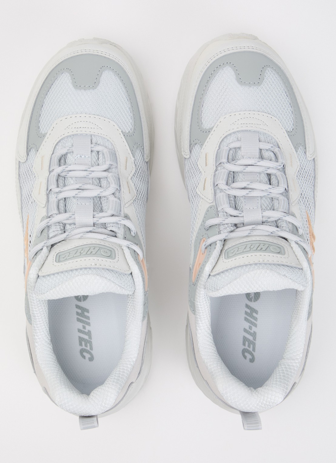 Hi-Tec Eastend WP GRV-30 sneaker met suède details - detail 4 lichtgrijs