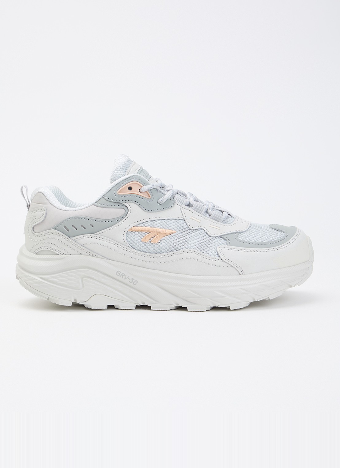 Hi-Tec Eastend WP GRV-30 sneaker met suède details - voorkant lichtgrijs