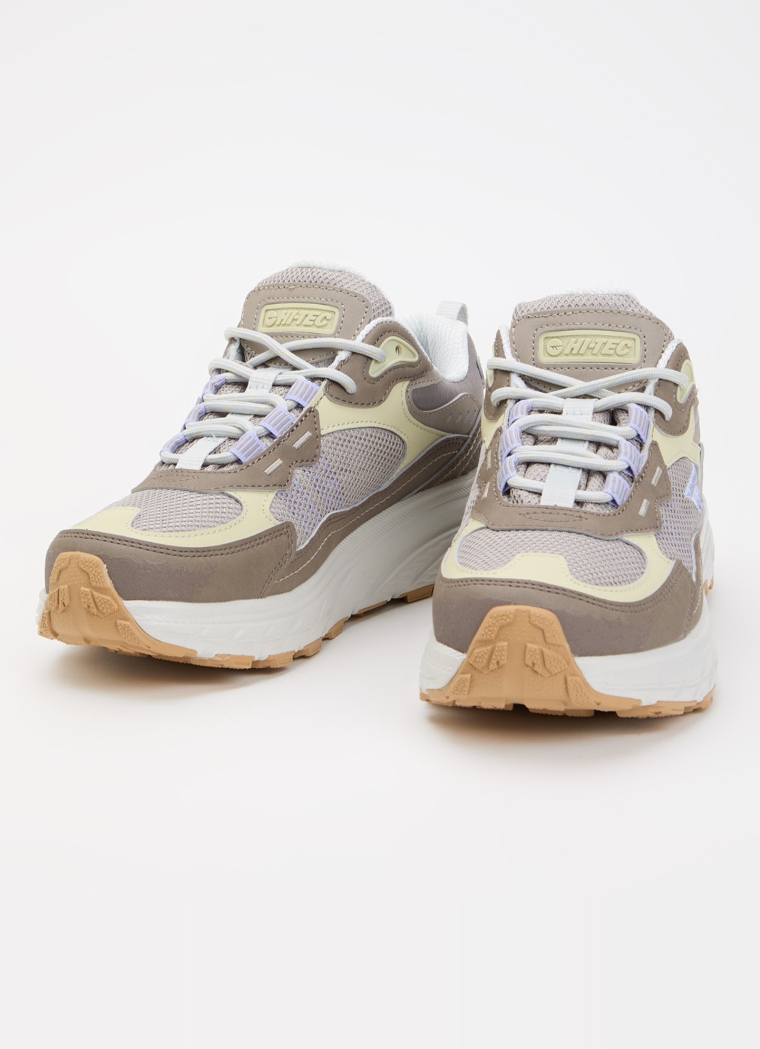 Hi-Tec Eastend WP GRV-30 sneaker met suède details - detail lichtbruin