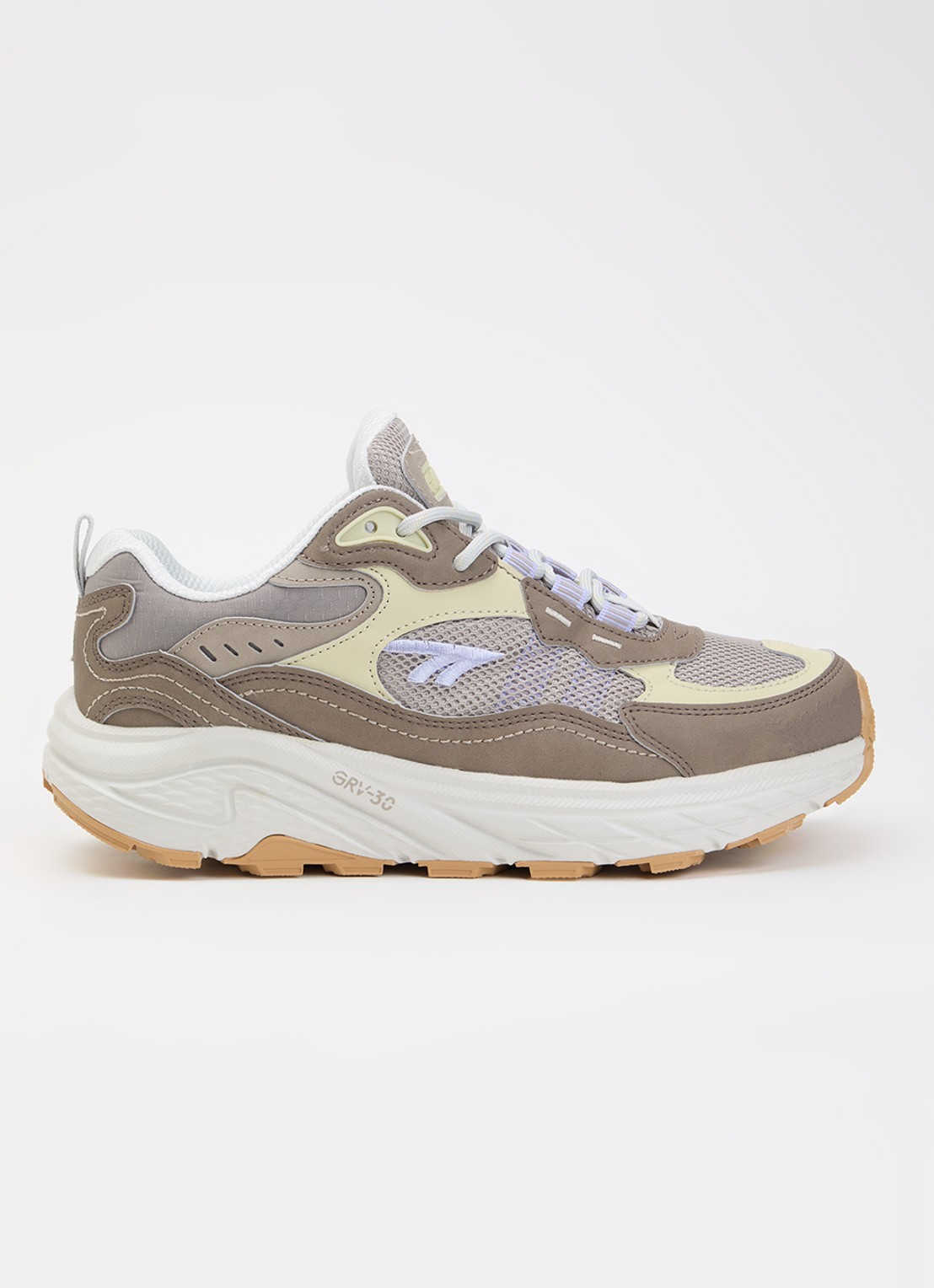 Hi-Tec Eastend WP GRV-30 sneaker met suède details - voorkant 5 lichtbruin