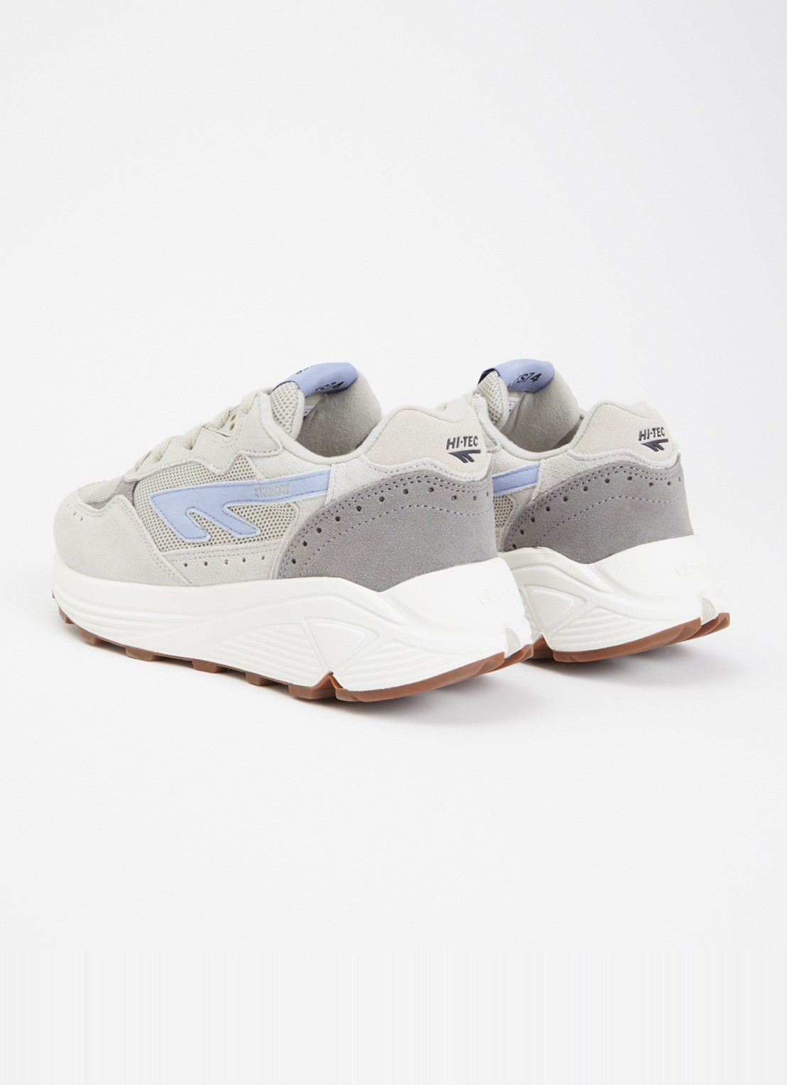Hi-Tec HTS Shadow RGS sneaker met details van suède - achterkant lichtgrijs