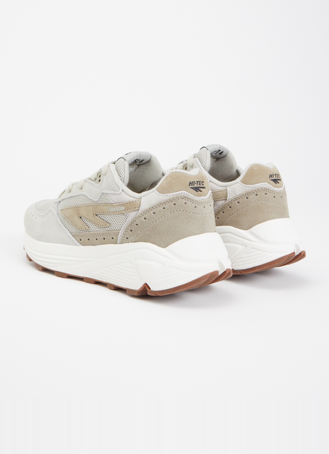 Hi-Tec HTS Shadow RGS sneaker met details van suède - achterkant 3 lichtgrijs